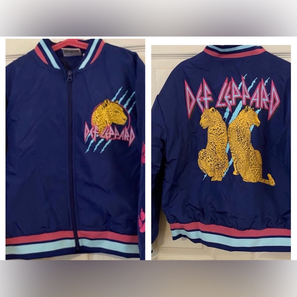 New- Def Leppard Girls’ Graphic Jacket
